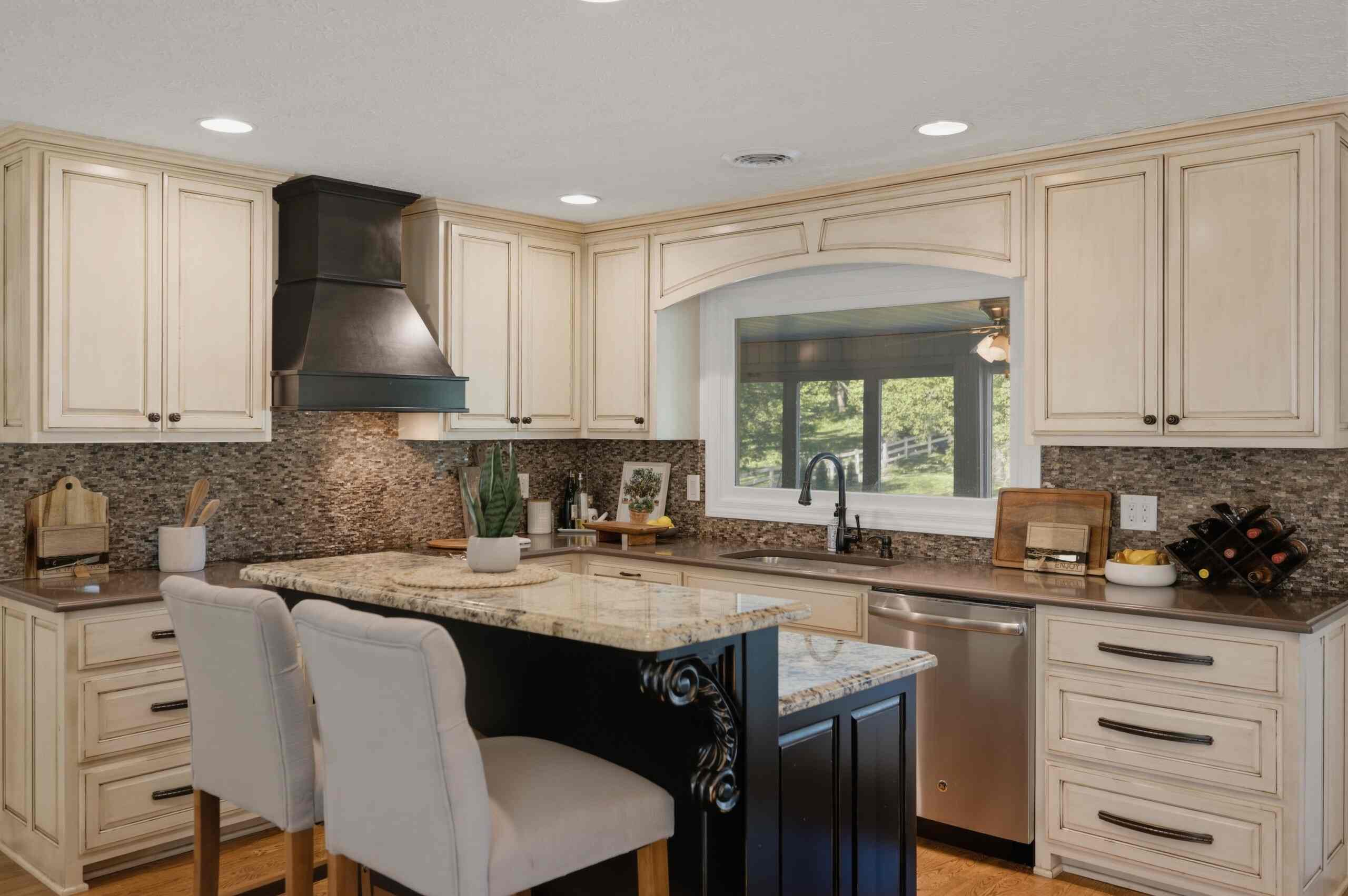 A second view of the farmhouse kitchen